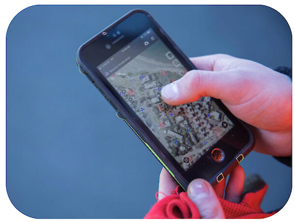 Trap. NZ being used on a phone. Credit: Ian Robertson